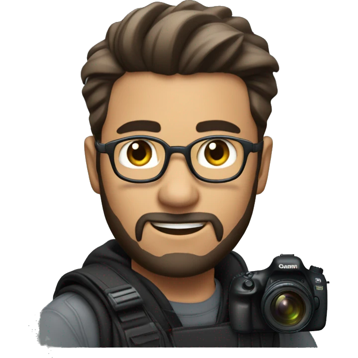 Guy with Canon Eos SL3 Camera emoji