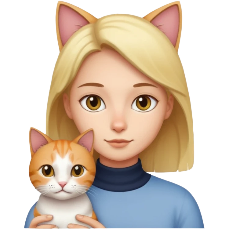 Cat woth a person emoji