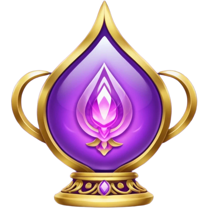 mystical object purple and gold emoji