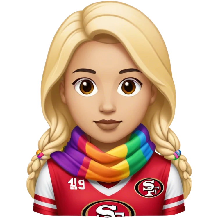 Gay 49ers fan emoji