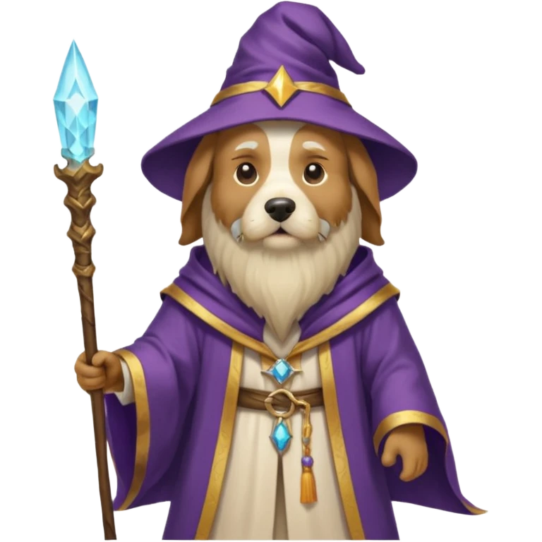 Dog wizard emoji