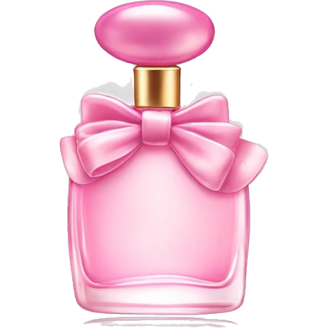 Fairy light pink perfume with bow emoji