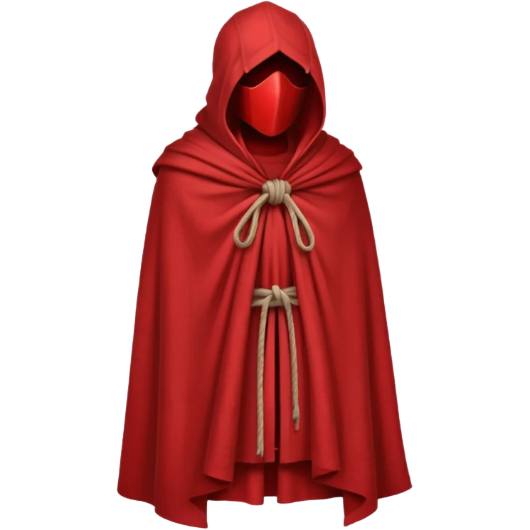 spartan cloak, red cloth tied emoji