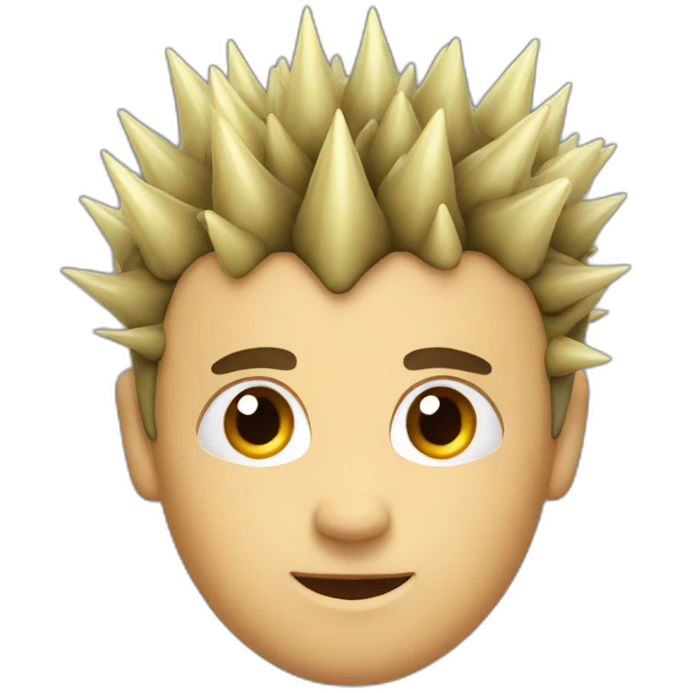 spikes on the head emoji