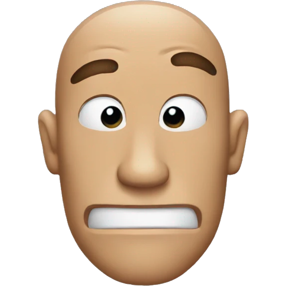 Suspicious face emoji emoji