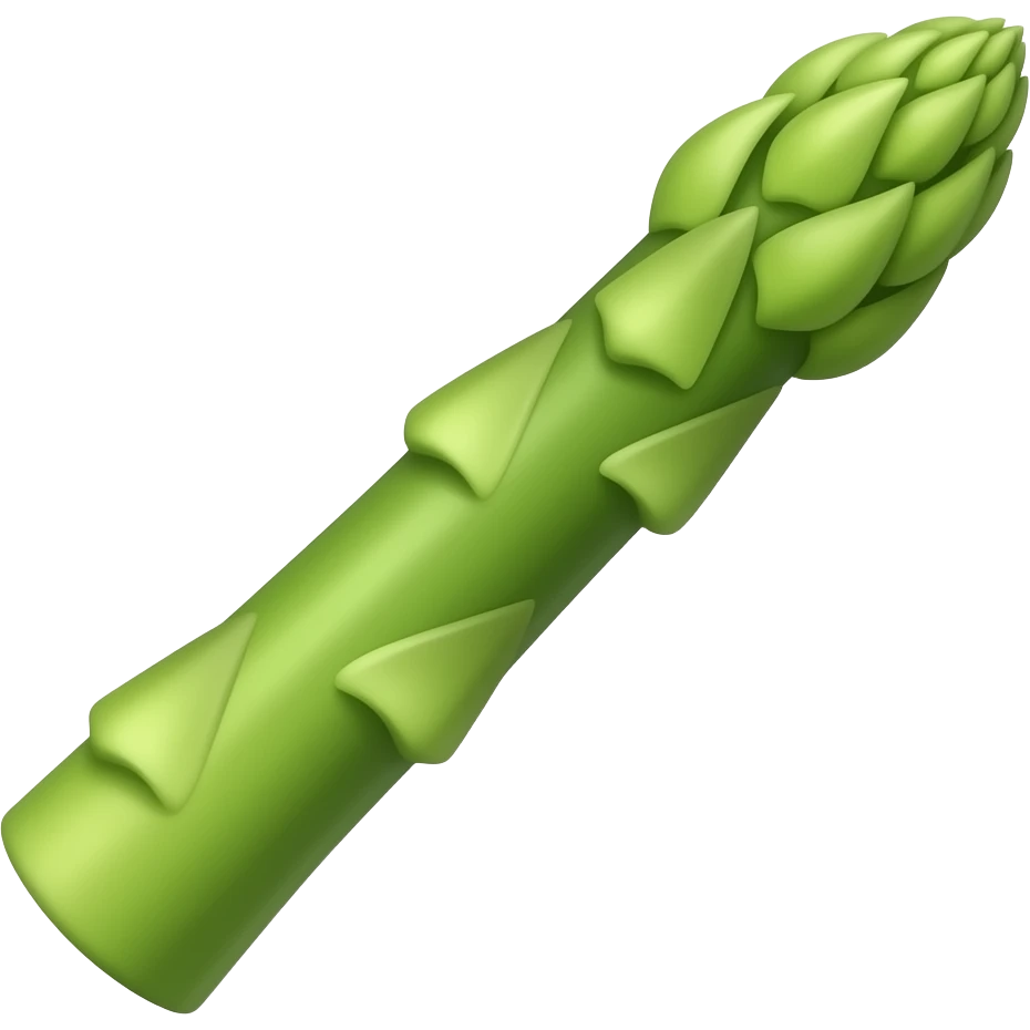 one asparagus green emoji