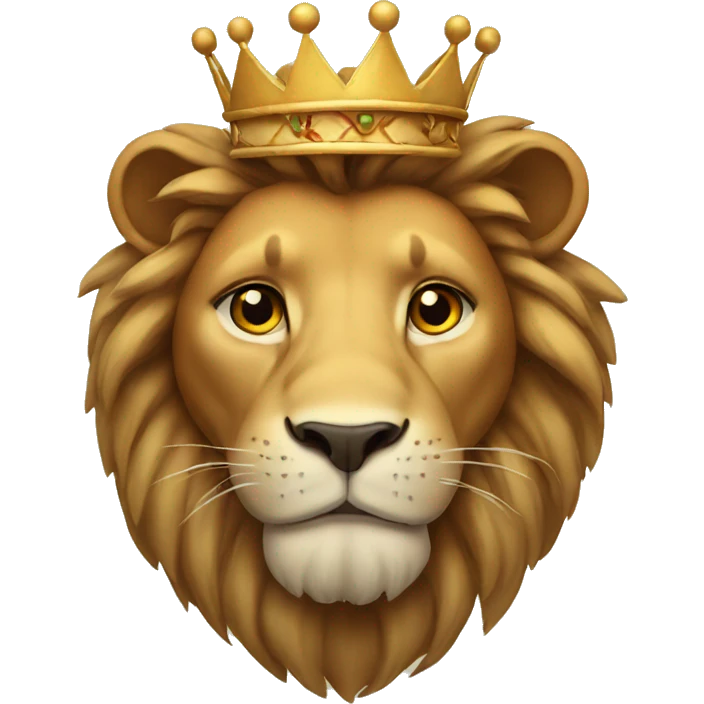 Lion with a crown  emoji