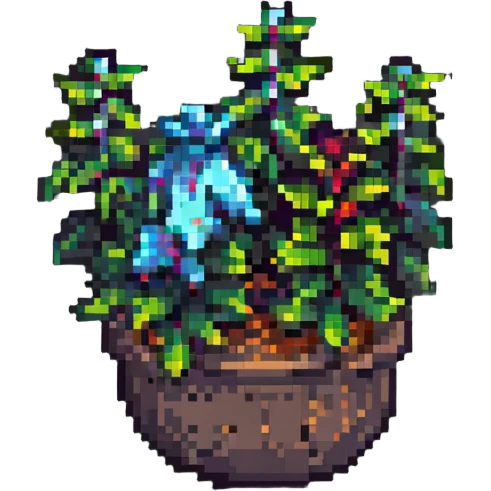 herbs, pixel art style emoji