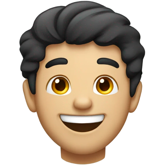 Man laughing emoji