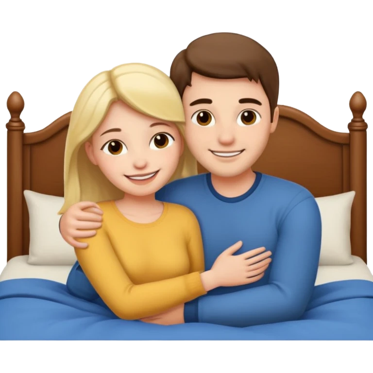 coppia che si abbracciano a letto emoji emoji
