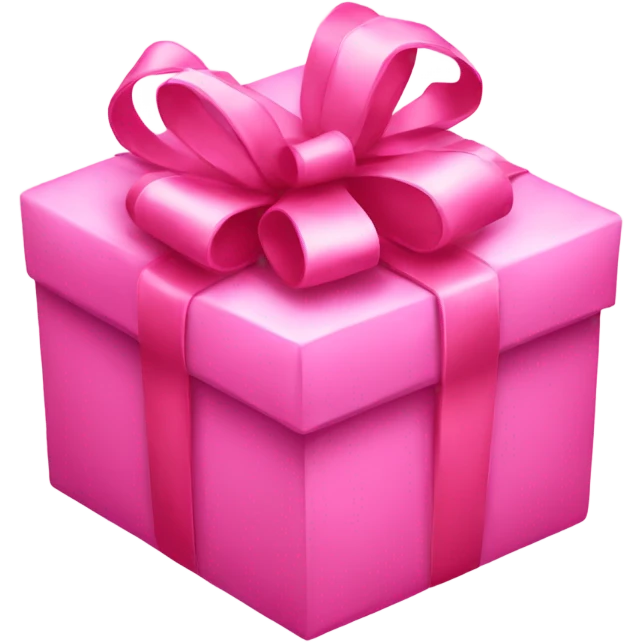Pink gift emoji