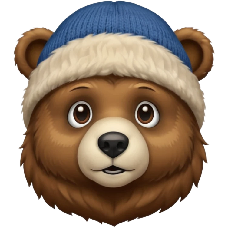 bear face with a beanie emoji