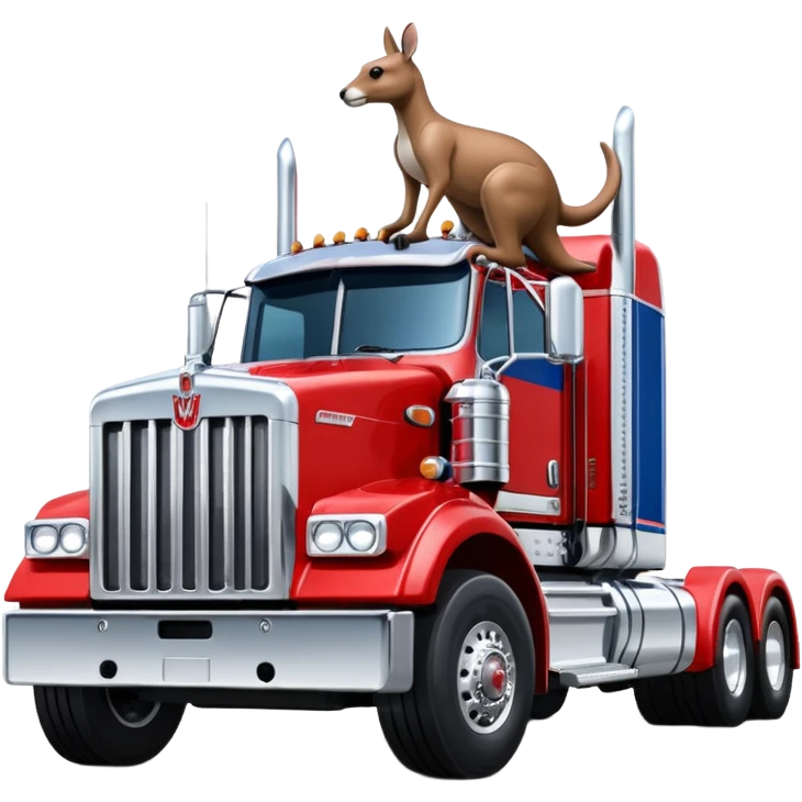 W900 Kenworth with Boxing Kangaroo emoji