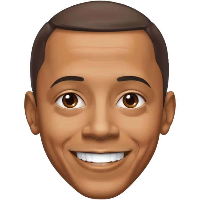 barrack obama with a  large forhead emoji