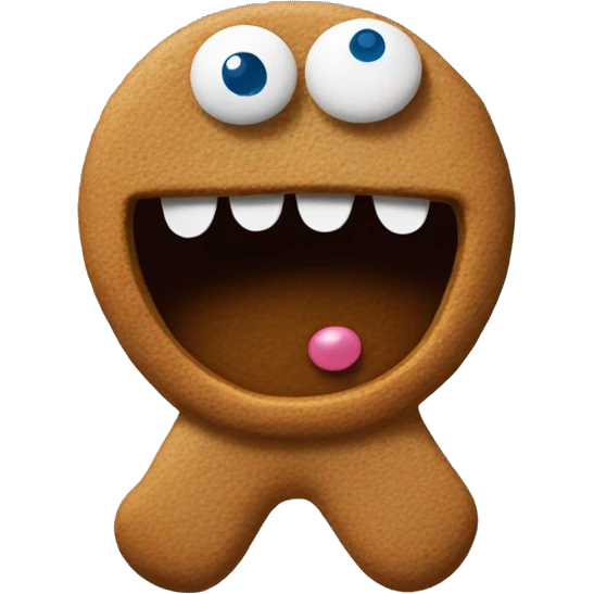 Gingerbread Cookie Monster  emoji
