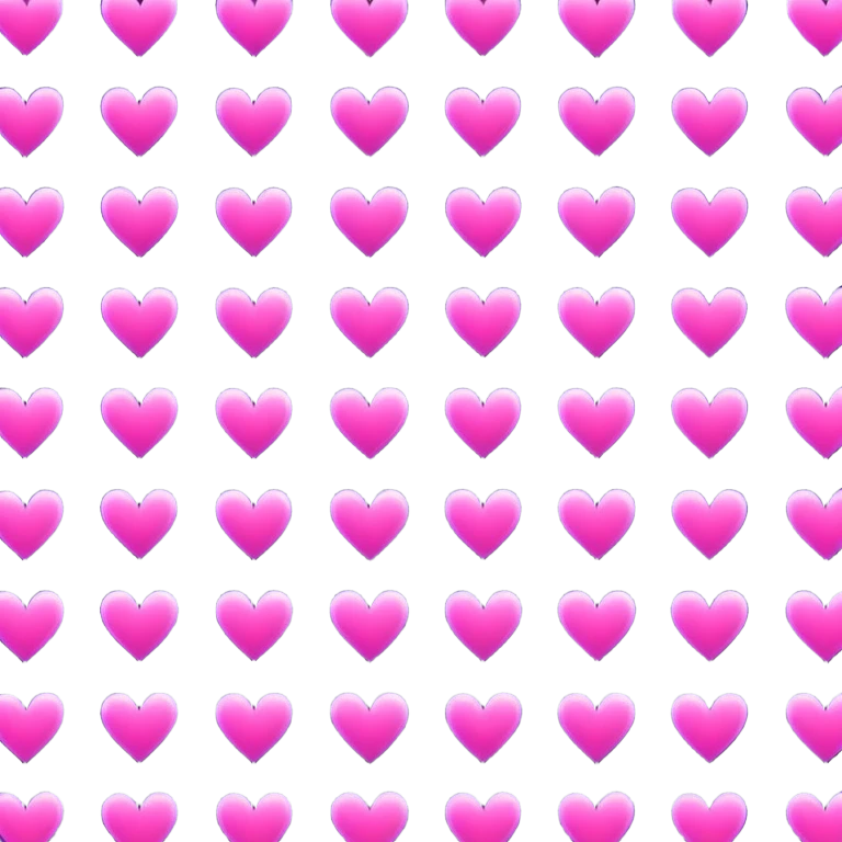 Neon striped hearts  emoji