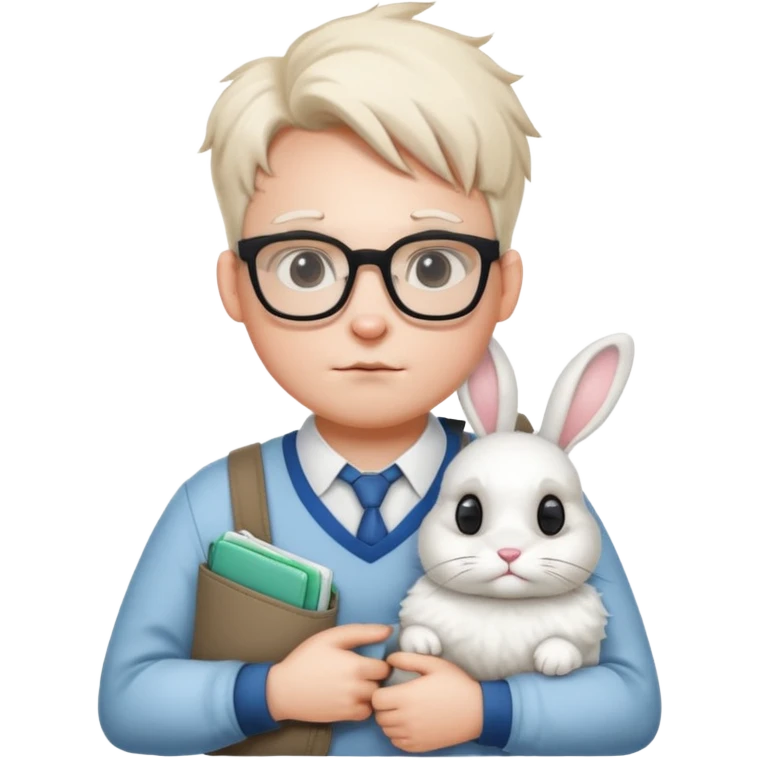 Nerd slays rabbit emoji