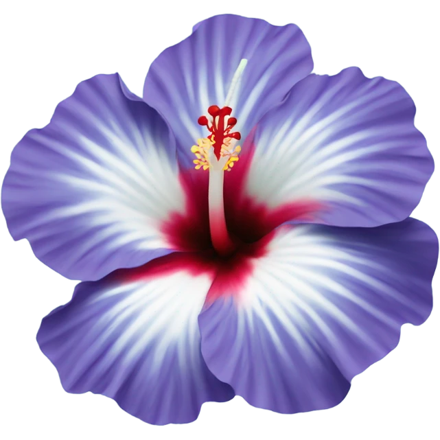 Hibiscus blue flower emoji