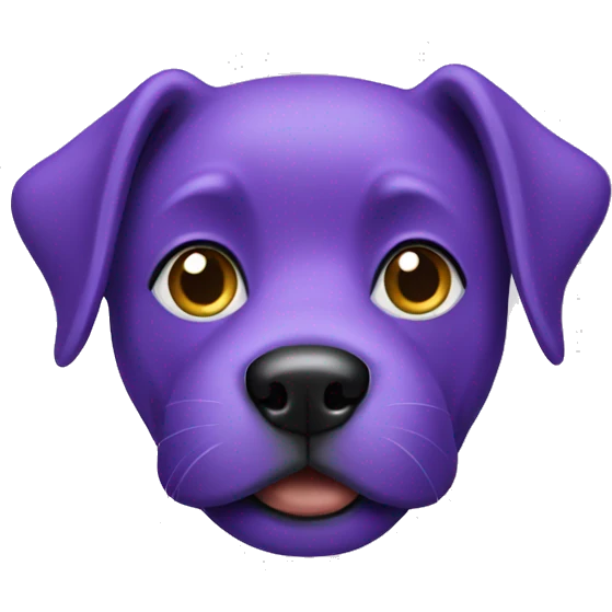 Purple dog emoji