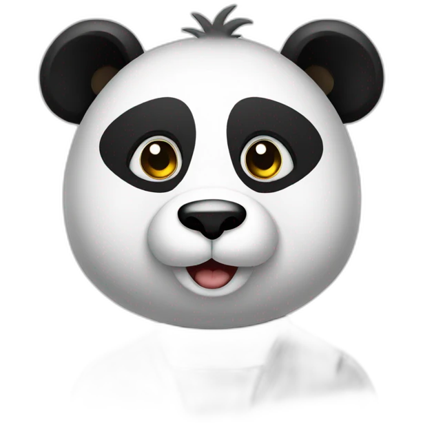 Panda sur homme emoji