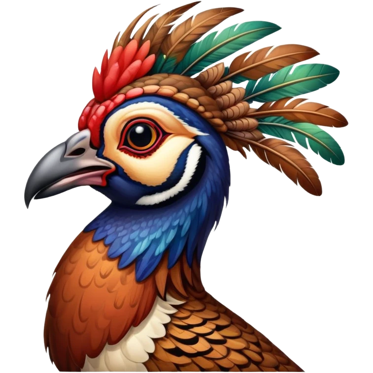 pheasant head with number 1  emoji
