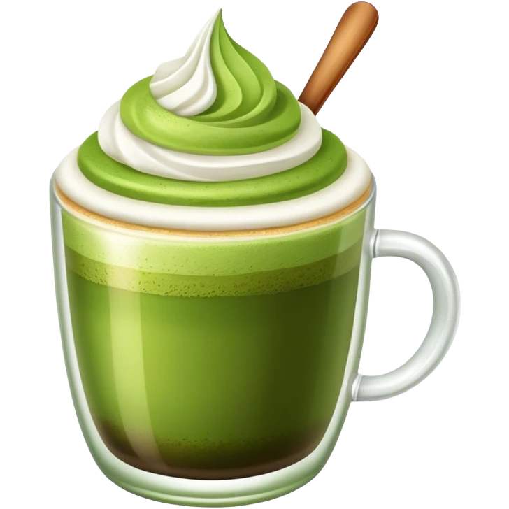 Matcha coffee emoji