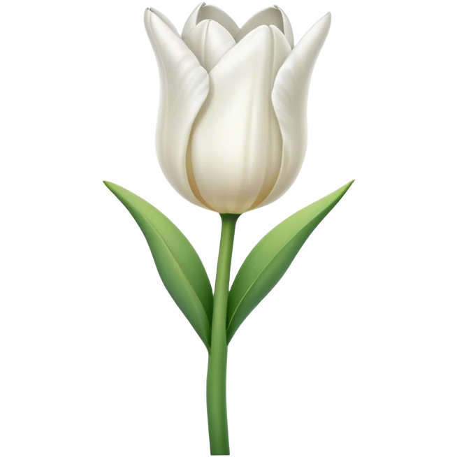 White tulip emoji