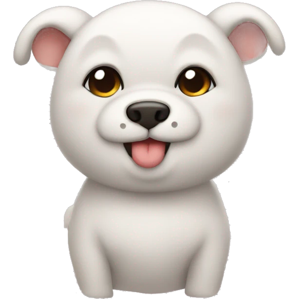 emoji sorrindo com lacinho emoji