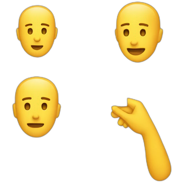 someone sending a message emoji