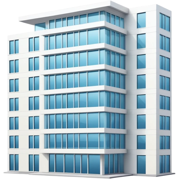 modern apartment building with sleek design emoji