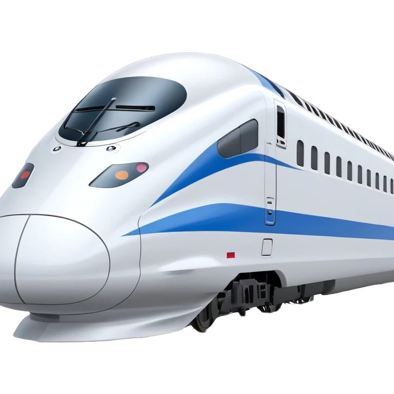 High-Speed Train (Shinkansen) - JR East (Model Year: 2021) (Iconic colour: White with blue) emoji
