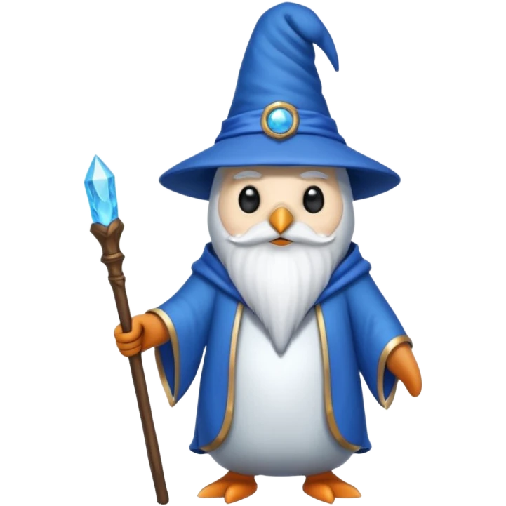 Penguin Wizard emoji