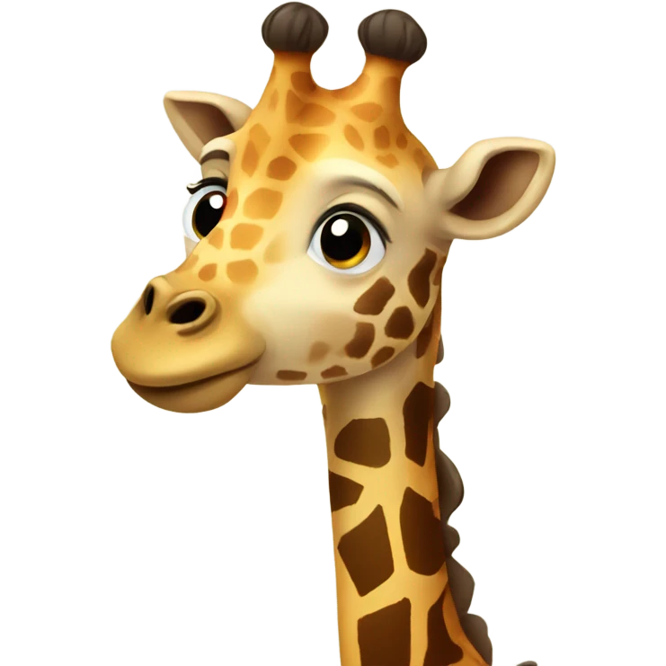 Loving giraffe  emoji