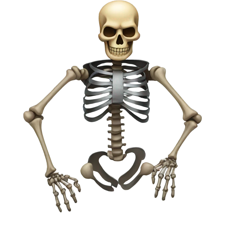 Metal skeleton emoji