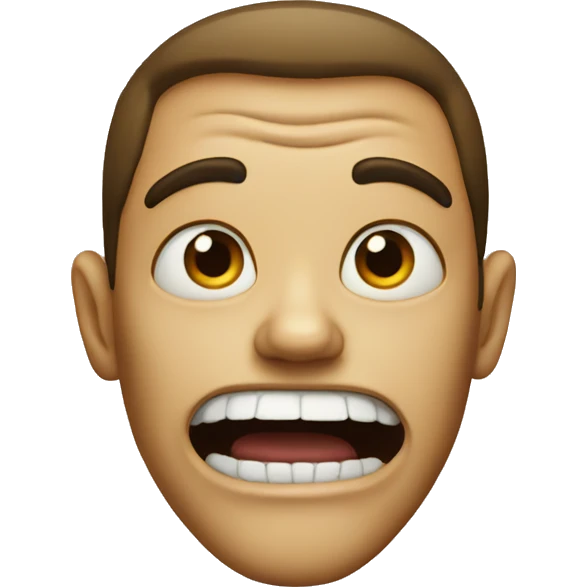 freaky face emoji