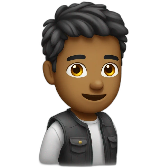 Emoji peidando emoji