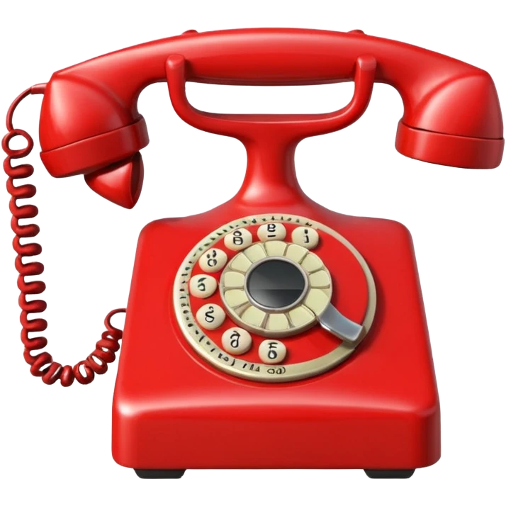 an old red phone emoji emoji