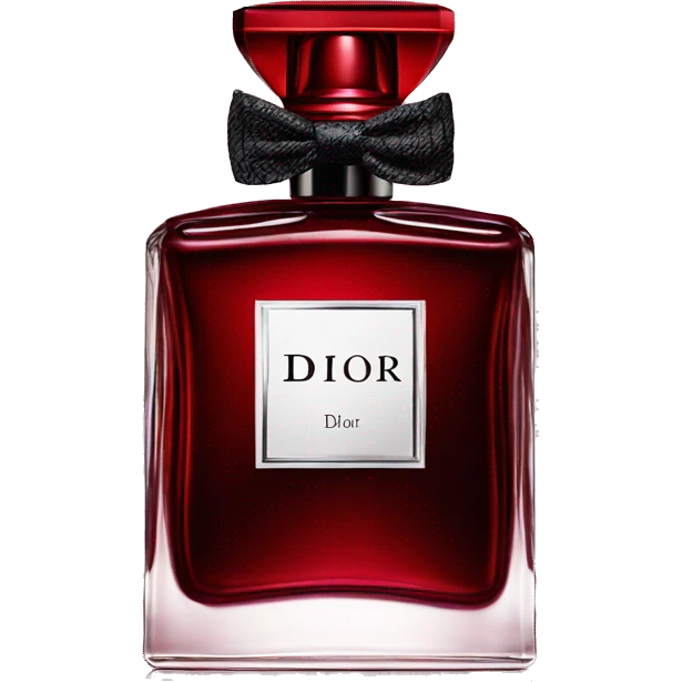 Dark red Dior parfum  emoji