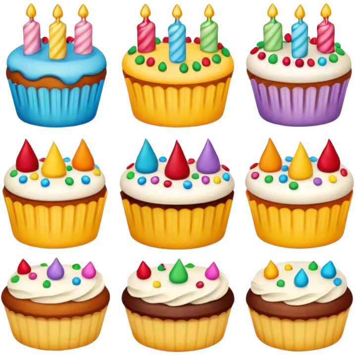 انواع کیک emoji