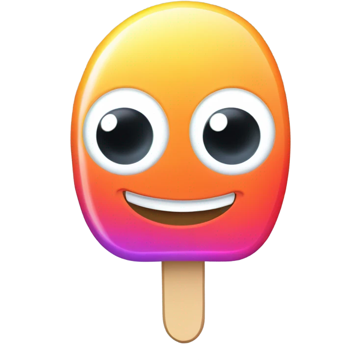 Funny liking popsicle emoji