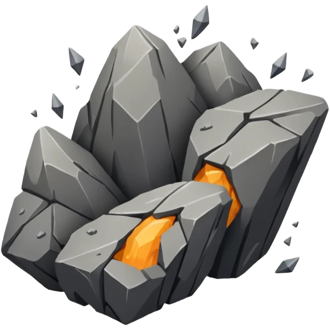 falling rocks emoji