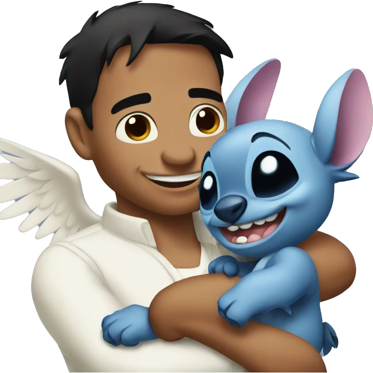 Stitch and angel emoji