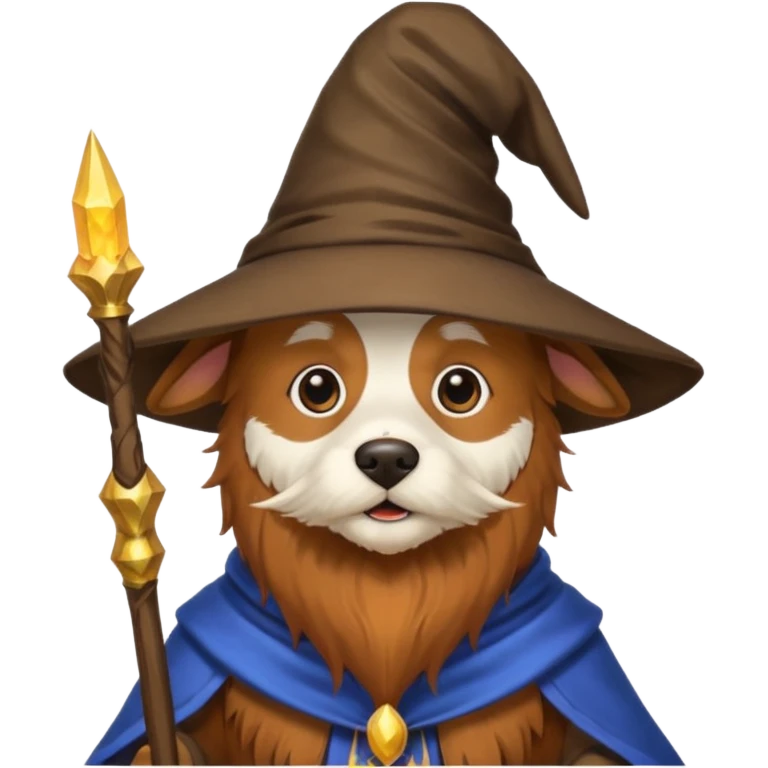 Dog wizard emoji