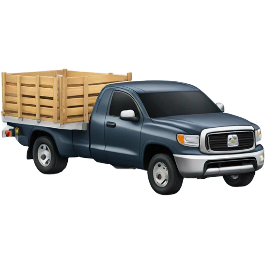 Pickup truck and trailer emoji