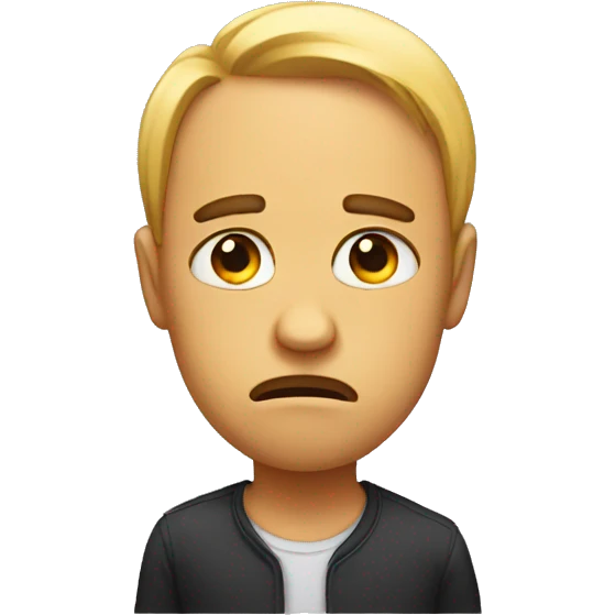 Emoji sad emoji