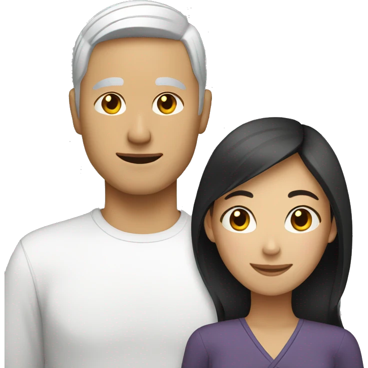 white male asian female couple emoji