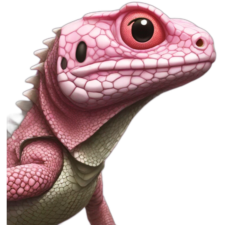 tegu lizard pink emoji