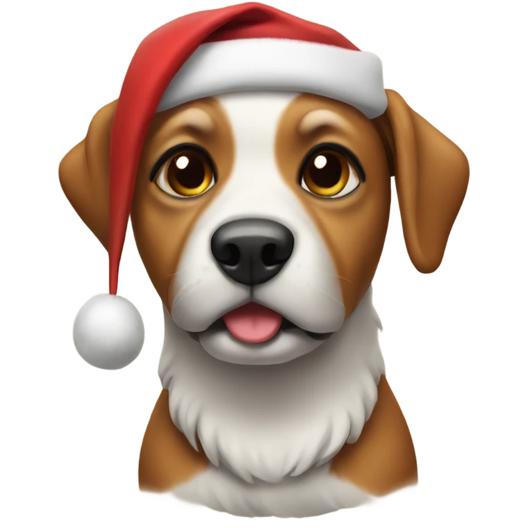 Dog Santa  emoji