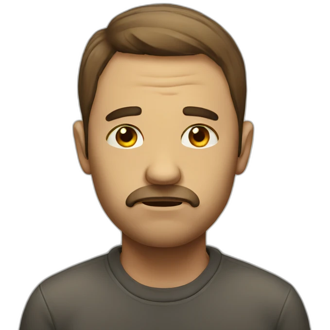sad man emoji