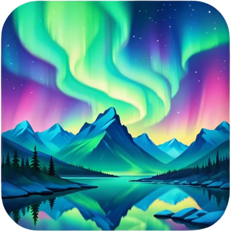 only northern light emoji